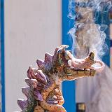 IMG 4176  Smoking dragon.  Just wait until the authorities get him.   LOL