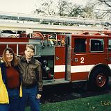 thanksgiving-1998-1 : 1998, Becky Kyle, Eugene, Fire Truck, Oregon, Thanksgiving, Tony Kyle