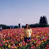 BeckyWithTulips-1 : 1999, Oregon, Woodburn Tulips