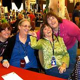 IMG 0737  Melanie Fletcher, Elizabeth Moon, Brandie Tarvin and Becky.