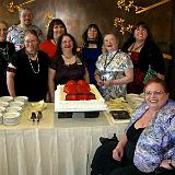 IMG 0794  The authors and editor of The Ladies of Trade Town.  (backrow; left to right) Elizabeth Moon, Jim Reader, Becky, Brandie Tarvin, Melanie Fletcher, (front row) Melinda LaFevers, Gloria Oliver, Merlyn Finn, and front and right is Lee Martindale.